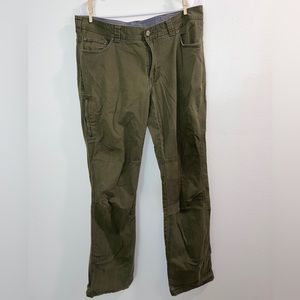 Forest green Columbia work style pants size 36/34